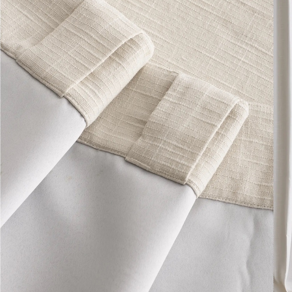 Quince Cotton Slub Room Darkening Curtains - Picture 5 of 9